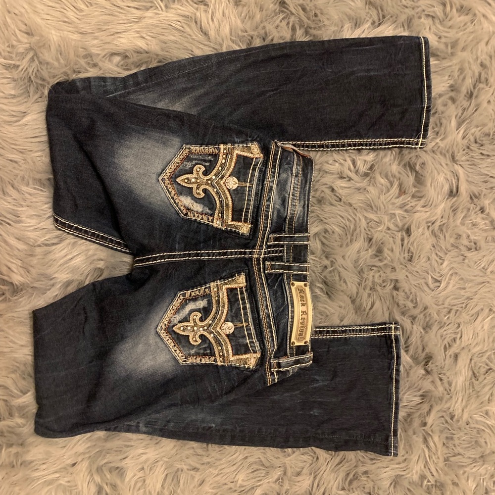 ❤️Rock Revival Dark wash Mari “Easy boot” 25 R